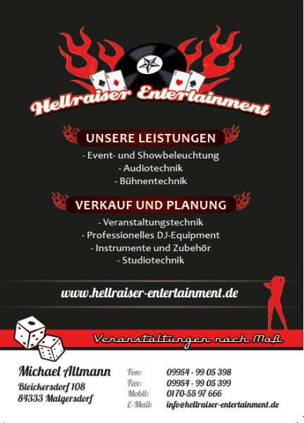 Hellraiser Entertainment Shopgutschein Wert 50 €