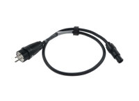 Schuko / Powercon True1 Kabel, BLACK, 5m,3x2.5mm²