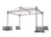 Global Truss Double Pitch Roof 8x6m Windverband