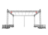 Global Truss F44 Roof Corner Top, für Double Pitch Roof 10x8m