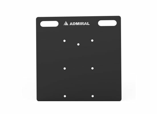 Admiral Bodenplatte Combi, STAHL, schwarz, 73x73cm, für 30er Trav