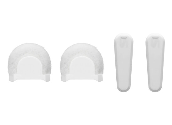 Shure MoveMic White Windscreen & Clip Set, 2x Windschutz, 2x Clip